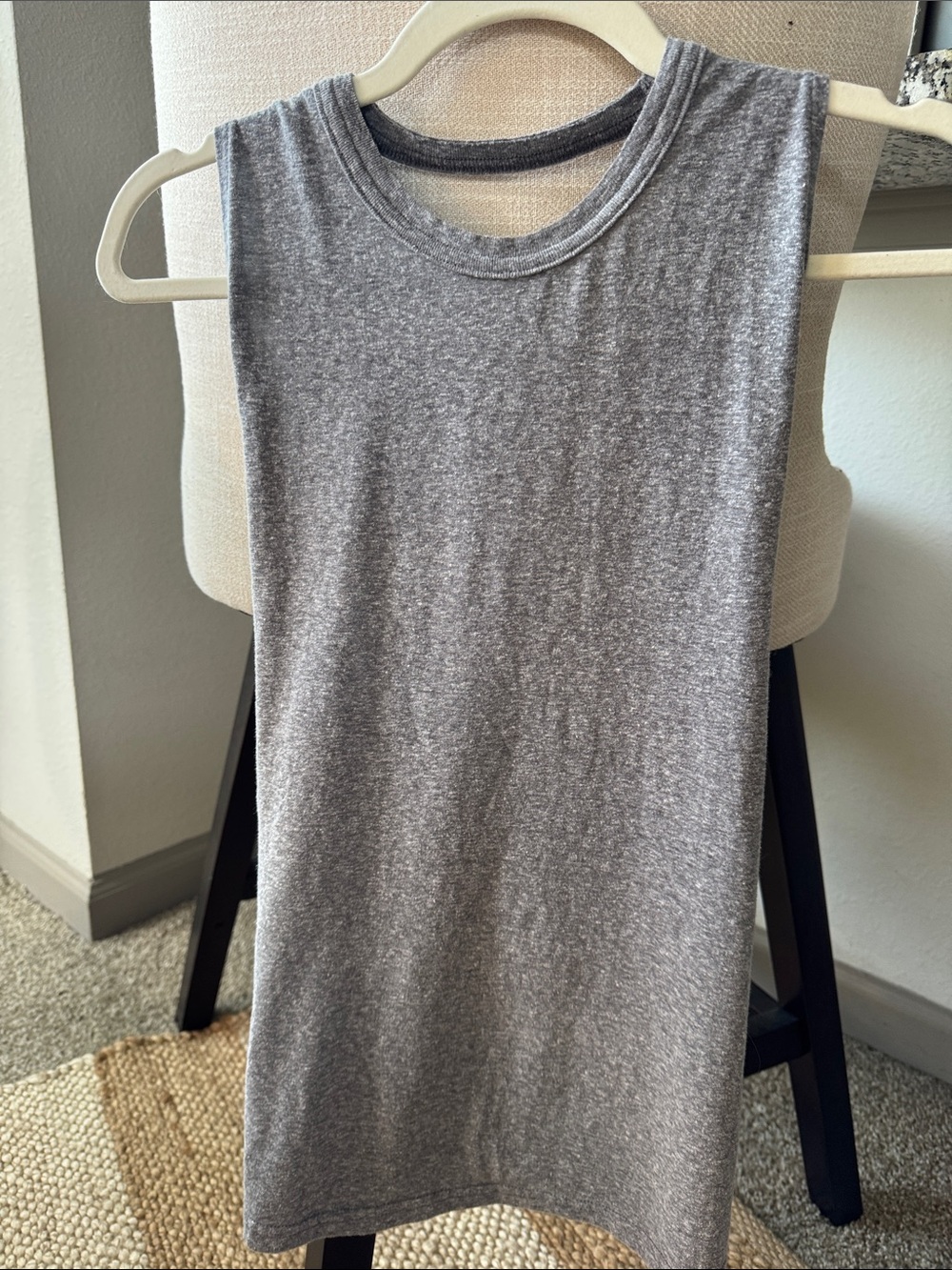 FP Movement by Free People Heather Gray, Backless Tank Top